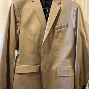 Banana Republic Slim Motion Stretch Cotton Cream 44R Suit jacket 34x 32 pants